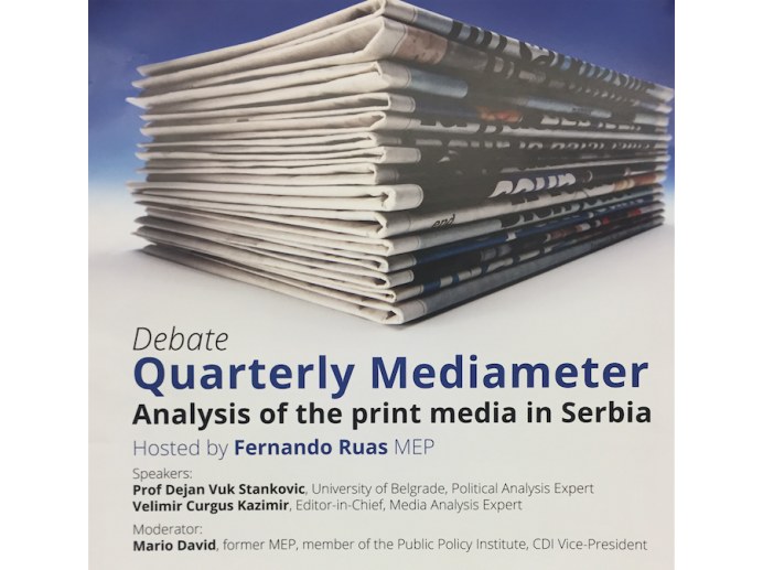 Presentation of the “Quarterly Mediameter" in Brussels